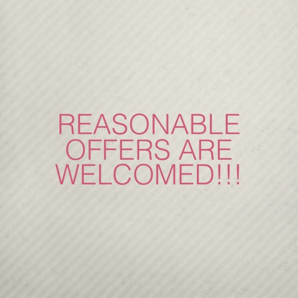 Offers are welcomed!